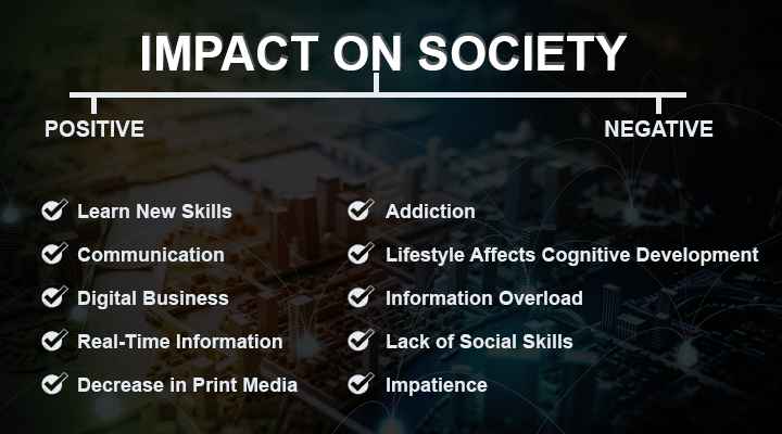 positive and negative impact of digital media